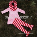 2015 new baby girls dress and pant outfits boutique outfits stripe dress pant set Butterflyinflower Merchandise Firm